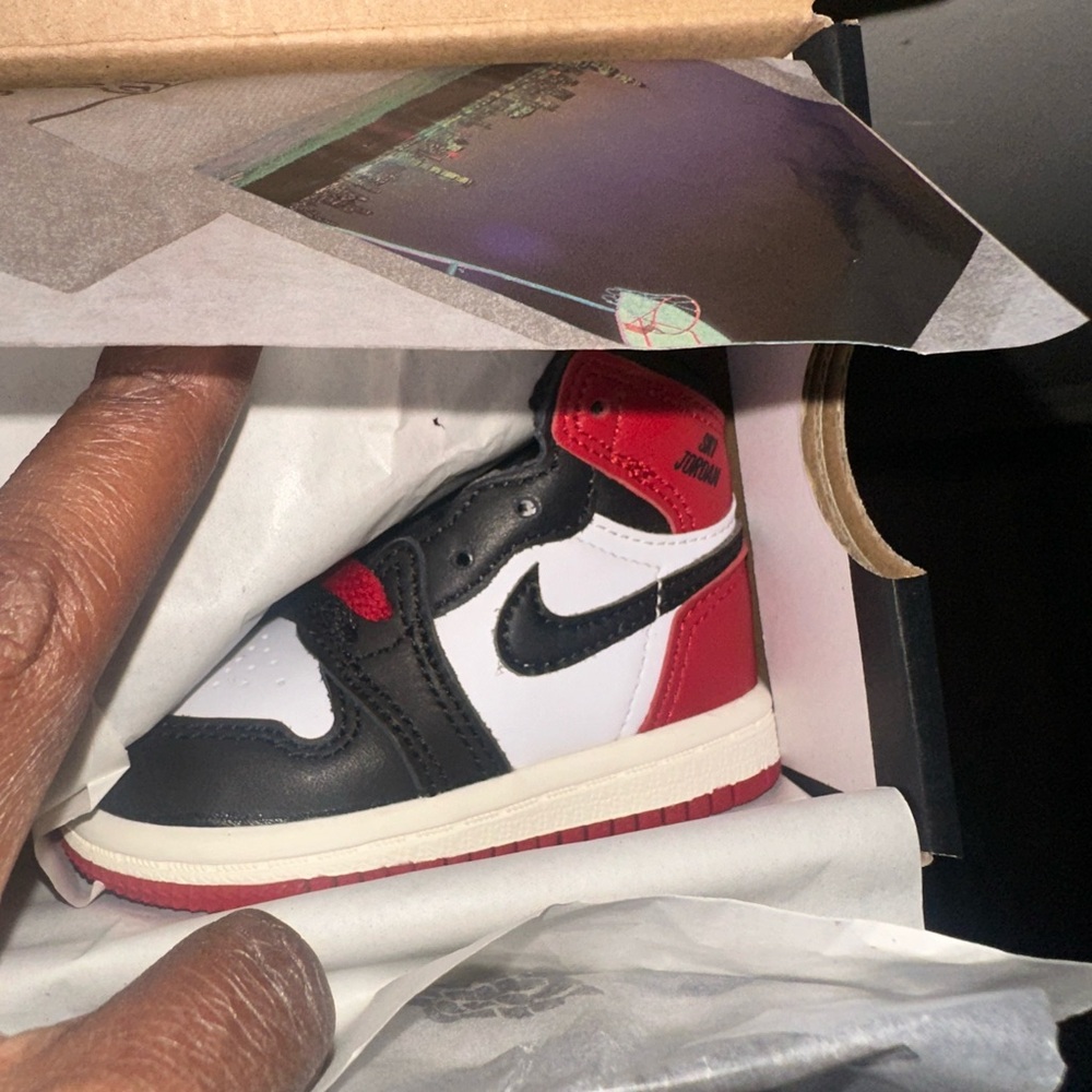 Jordan Kids Sneakers - Black, White, Red